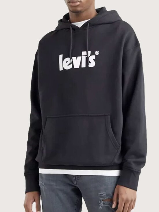 Levi's Other - Levi's Relaxed Graphic Hoodie in Caviar - Brand New - Size S